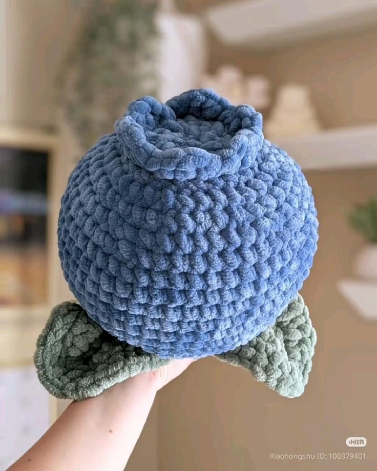 Crochet blueberry